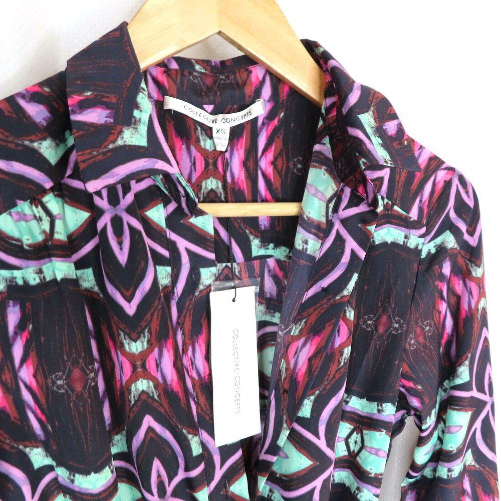 Nwt New Collective‎ Concepts Womens Stitch Fix Tie Dress Sz XS - Picture 3 of 3